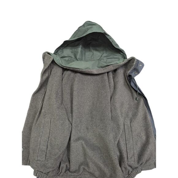 Vintage Nautica Navy Blue Holly Green Hood Challenge Jacket - Picture 4 of 7